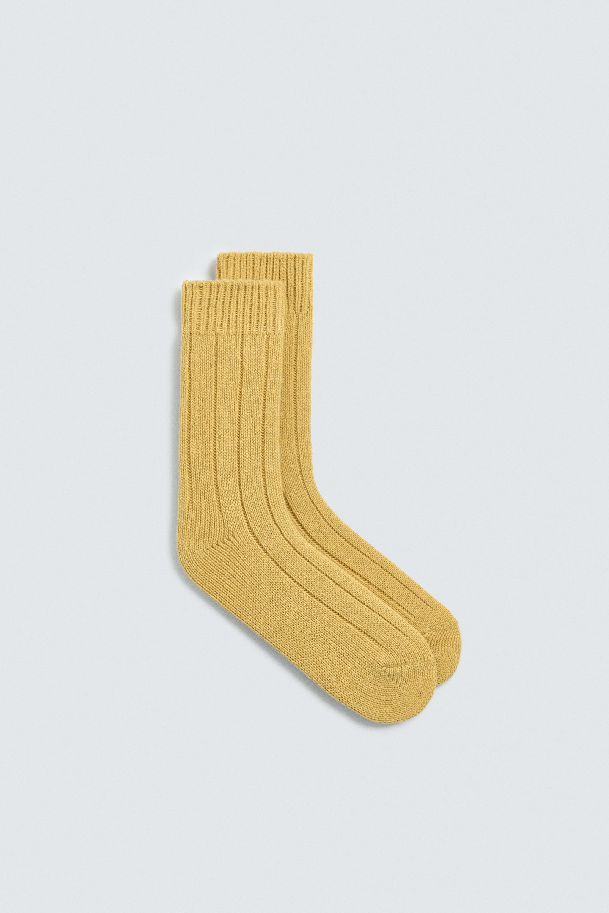 RIBBED WOOL BLEND SOCKS AARON LEVINE X ZARA